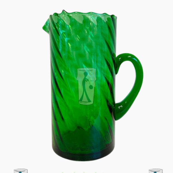 Carafe Beldi Torsadée Verte