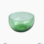 Bowl Beldi en verre recyclé soufflé à la main - VERT