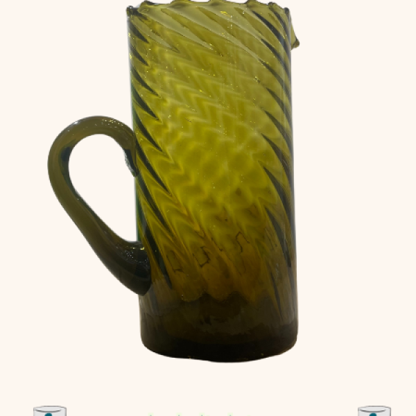 Carafe Beldi Ambre torsadée