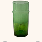 Vase Beldi Vert – Verre Soufflé à la Main